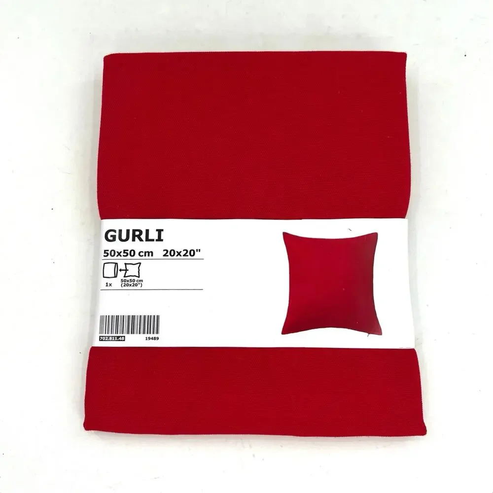 IKEA GURLI cotton 20” square pillow cover